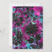 FELLE FLAMINGO TROPISCHE BLOEM KAART (Achterkant)