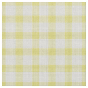 Felle geel geruit Gingham Stof