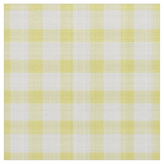 Felle geel geruit Gingham Stof (Close Up)