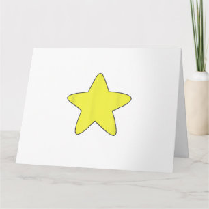 Felle Geel Ster Buik Shirt, Vervuild Goud St Kaart