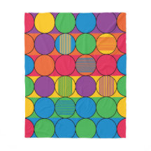 Felle gekleurde cirkels en strepen