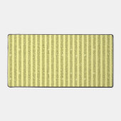 Felle gele glitter stijl verticale strepen bureaumat (Voorkant)