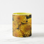 Felle Gele Mum Bloemen Bloemstuk Mok (Midden)