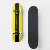 Felle gele skateboard met je persoonlijke bericht (Voorkant)