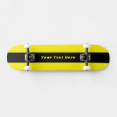 Felle gele skateboard met je persoonlijke bericht (Horizontaal)