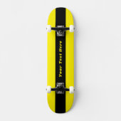 Felle gele skateboard met je persoonlijke bericht (Voorkant)