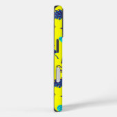 Felle Gele Tropische Blad Patroon Monogram Case-Mate iPhone Case (Achterkant / Rechts)