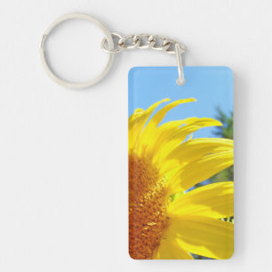 Felle Gele Zomer Zonnebloem Sleutelhangers