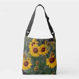 Felle Gele Zonnebloem Bloemstuk Crossbody Tas