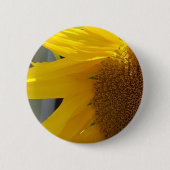 Felle Gele Zonnebloem Ronde Button 5,7 Cm (Voorkant)