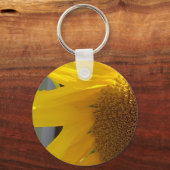 Felle Gele Zonnebloem Sleutelhanger (Voorkant)