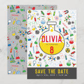 Felle geslacht neutrale wetenschap testbuis kaart (Voorkant / Achterkant)