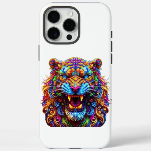 felle gloeiende tijger Case-Mate iPhone case (Achterkant)