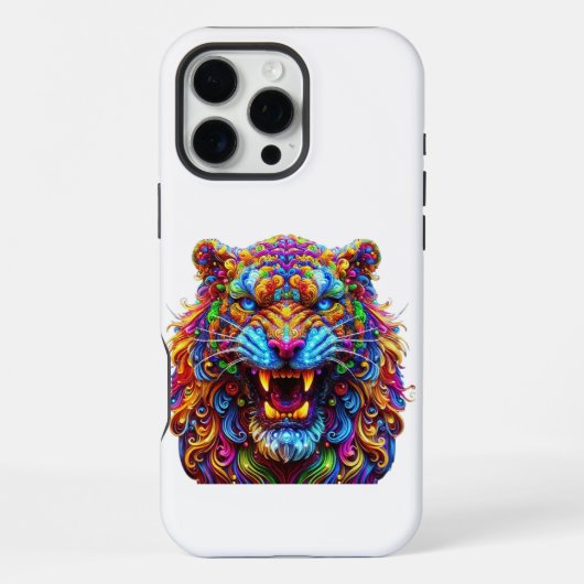 Felle Gloeiende Tijger iPhone Hoesje (Achterkant)