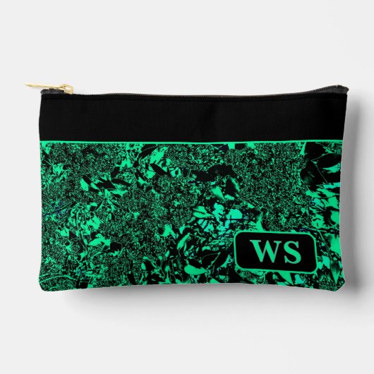 Felle groene cosmetische tas (Voorkant)