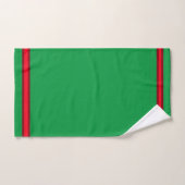 Felle groene en rode kerstversiering bad handdoek (Handdoek)