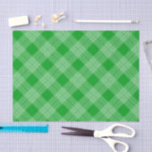 Felle groene geruite geruite patroon tissuepapier (Craft)