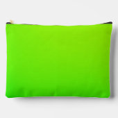 Felle groene ritssluitingstas met zwarte ritssluit etui (Voorkant)