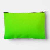 Felle groene ritssluitingstas met zwarte ritssluit etui (Achterkant)