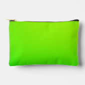 Felle groene ritssluitingstas met zwarte ritssluit etui (Voorkant)