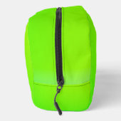 Felle groene ritssluitingstas met zwarte ritssluit toilettasje (Rechts)
