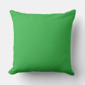 Felle groene vierkante sierkussen (Voorkant)