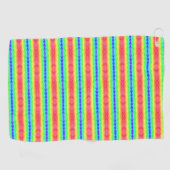 Felle handdoek met horizontale regenboogstrepen (Horizontaal)