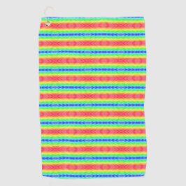 Felle handdoek met horizontale regenboogstrepen