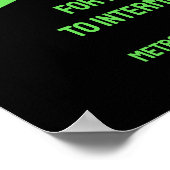 Felle heldergroene personal trainer foto poster (Hoek)