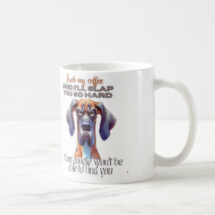 Felle Hond Koffiemok – Grappige "Raak Mijn Koffie"