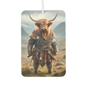 Felle Hoogland Krijger: De Moedige Koe Viking Luchtverfrisser
