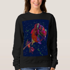 Felle Kleur Bloem Sweatshirt