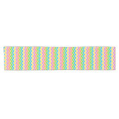 Felle kleuren Chevron Korte Tafelloper (Horizontaal)