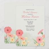 Felle kleuren Gerbera madeliefjes Kaart (Voorkant / Achterkant)