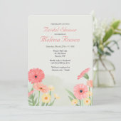 Felle kleuren Gerbera madeliefjes Kaart (Staand voorkant)