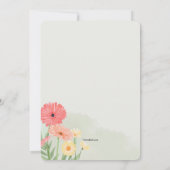 Felle kleuren Gerbera madeliefjes Kaart (Achterkant)