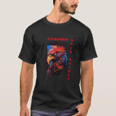 Felle kleurrijke abstracte adelaar met aangepaste t-shirt (Voorkant)