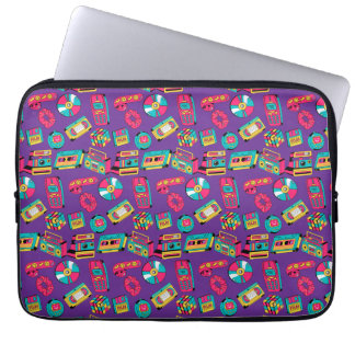 Felle Kleurrijke Retro 90s Laptop Sleeve