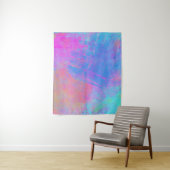 Felle Kleurrijke Spetters Wandkleed (In situ)