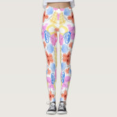 Felle legging met abstract patroon (Voorkant)