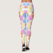 Felle legging met abstract patroon (Achterkant)