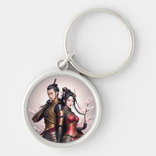 Felle liefde, zachte randen Sleutelhanger (Voorkant)