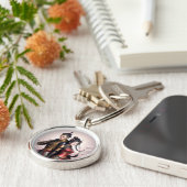 Felle liefde, zachte randen Sleutelhanger (Zijkant)