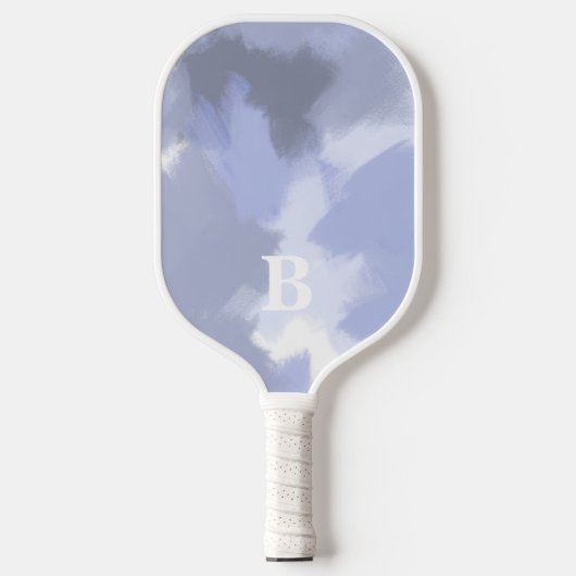 Felle Lila penseelstreek Pickleball Paddle (Voorkant)