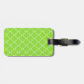 Felle Lime Monogram Bagagelabel (Achterkant horizontaal)