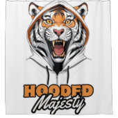 felle Mode | Urban Tiger Design Douchegordijn (Voorkant)