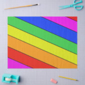 Felle mooie regenboog van STREPEN Tissuepapier (Craft)