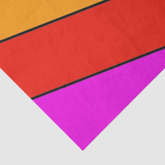 Felle mooie regenboog van STREPEN Tissuepapier (Detail)