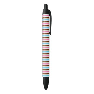 Felle Multi-Kleur Streep Gestreept Abstracte Stijl Zwarte Inkt Pen