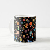 Felle multikleur polka stippen koffiemok (Voorkant links)